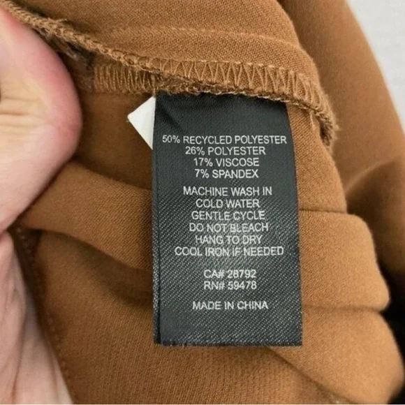 Joie Brown High Waisted Wide Leg Cropped Pants - Picture 7 of 9